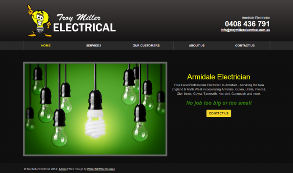 Troy Miller Electrical website