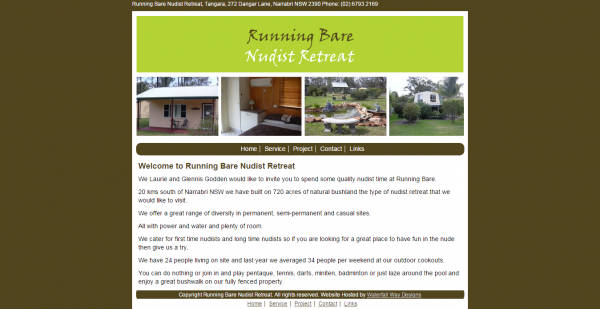 Running Bare website