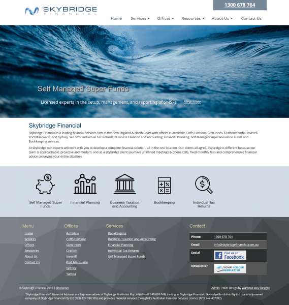Skybridge Financial website