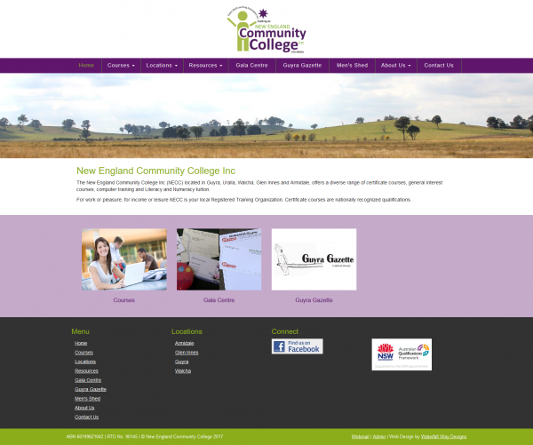 New England Community College website