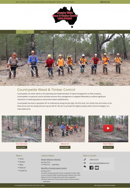 Countrywide Weed & Timber Control website