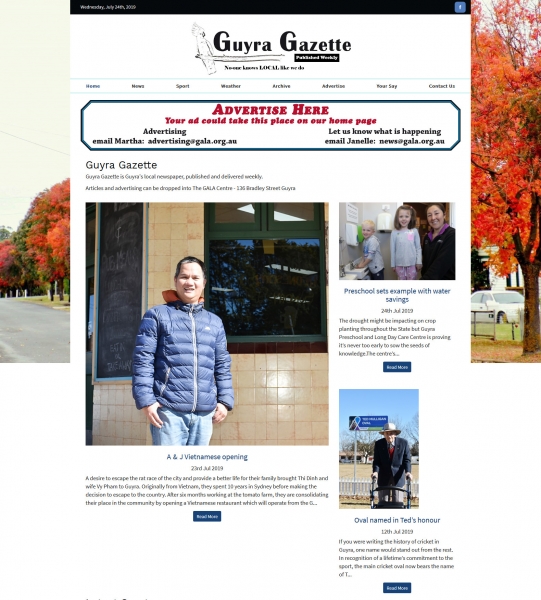 Guyra Gazette website