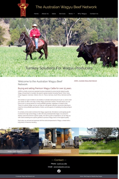 Australian Wagyu Beef Network website