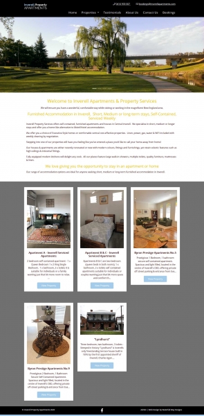 Inverell Apartments & Property Services website