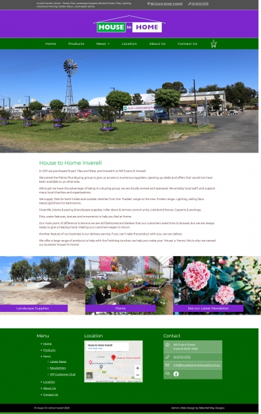 House to Home Inverell website