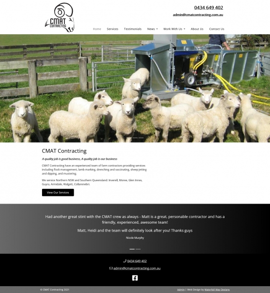 CMAT Contracting website