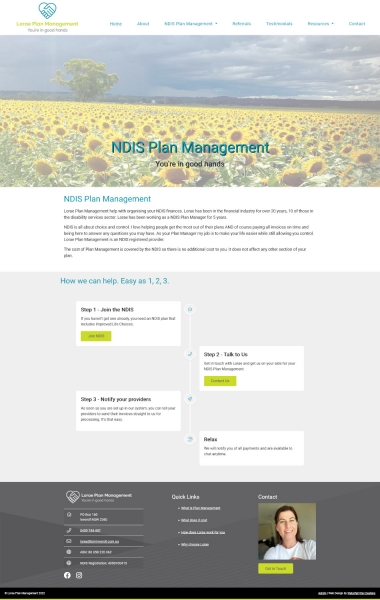 Lorae Plan Management website