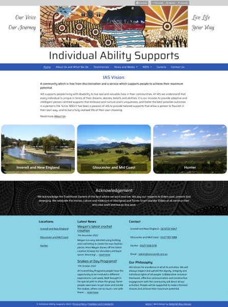Individual Ability Supports website