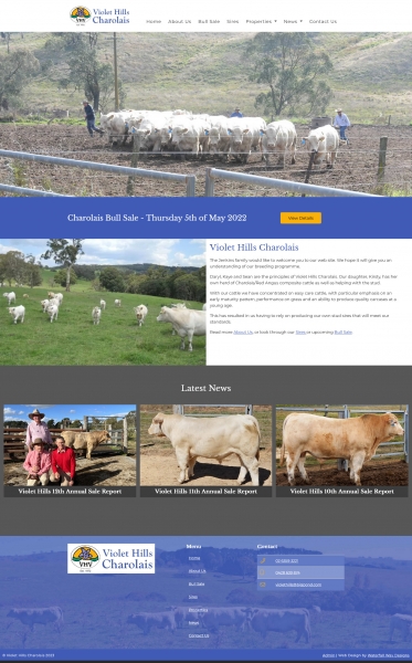 Violet Hills Charolais website